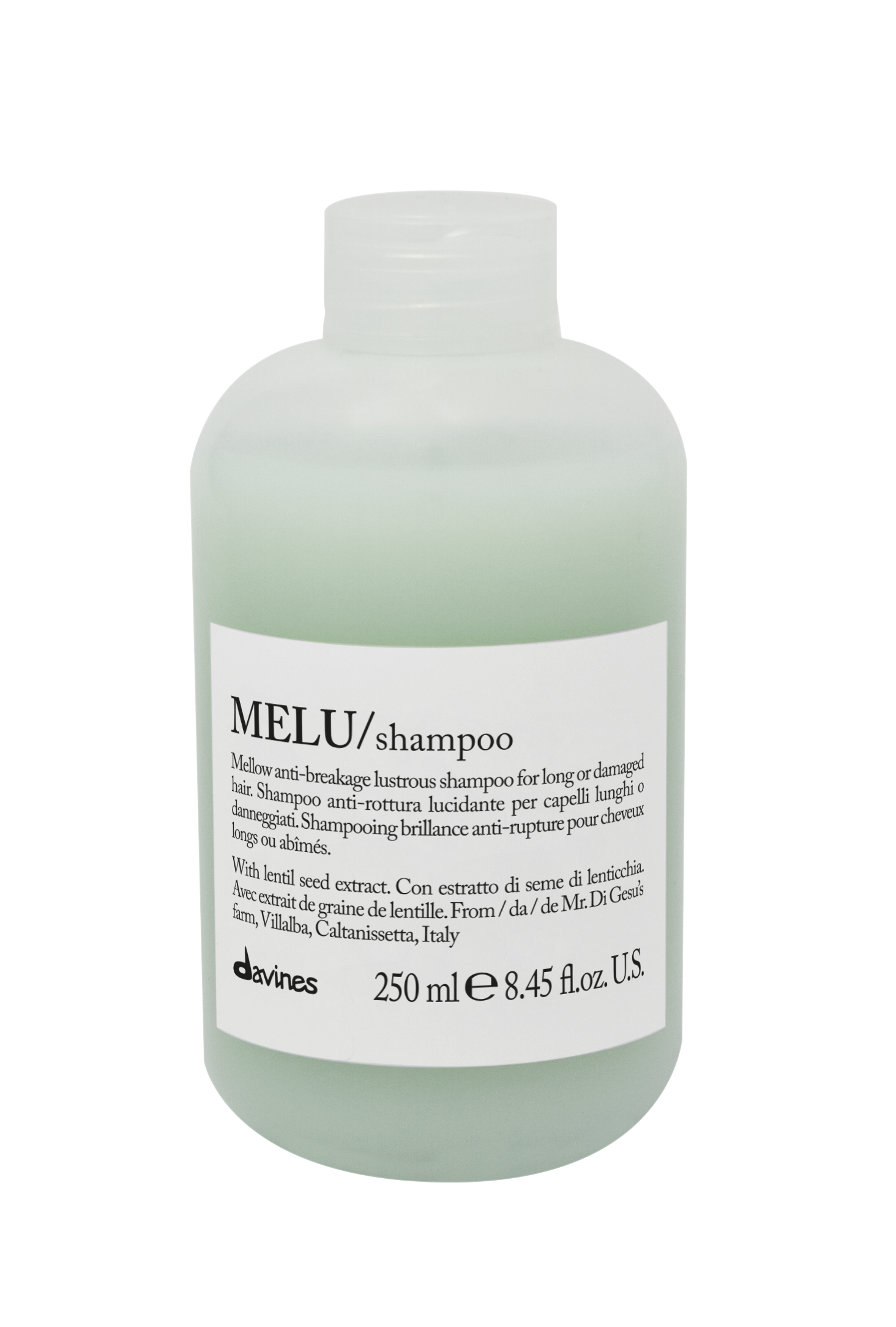 Davines MELU Shampoo (Šampūnas ilgiems ir pažeistiems plaukams)